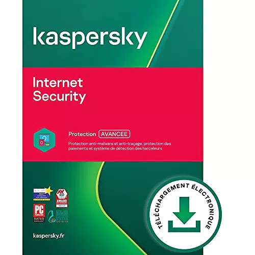 Kaspersky Internet Security 2023 | Protection Complète | 1 Appareil | 1 An | VPN Illimité