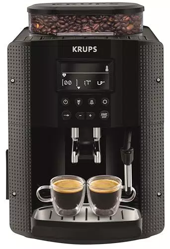 Krups Machine à café grain YY8135FD avec écran LCD et nettoyage automatique