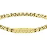 Lacoste Bracelet en chaîne pour Homme - Collection L'ESSENTIEL, Motif petit piqué