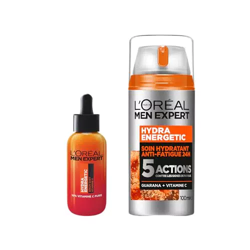 L'Oréal Men Expert - Soin Hydratant 24H Hydra Energetic + Sérum Vitamine C
