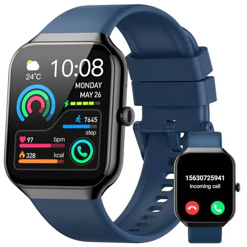 Montre Connectée Homme Femme avec Appel Bluetooth et Moniteur Sportif