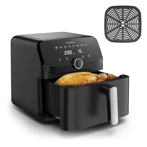 Moulinex Friteuse à air Easy Fry Mega EZ8558F0, grande capacité 7,5L, 8 programmes