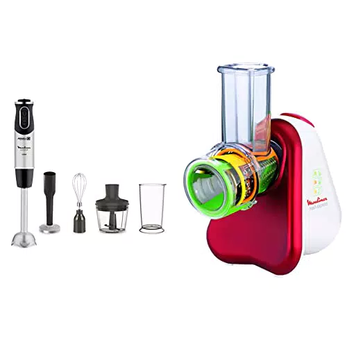 Moulinex Quickchef Pied Métal Mixeur 4-en-1, 3 Accessoires