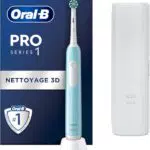 Oral-B Pro 1 Brosse À Dents Électrique avec Contrôle de Pression et Étui de Voyage