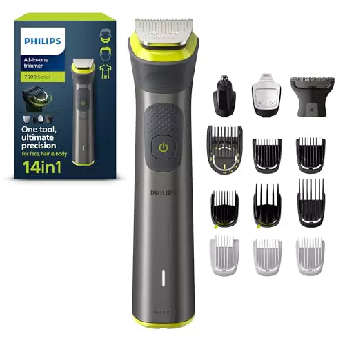 Philips Multigroom Series 7000 - Tondeuse tout-en-un équipée de 14 sabots pour le visage