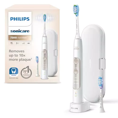 Philips Sonicare ExpertClean 7300 Brosse à dents électrique sonique connectée avec étui de voyage