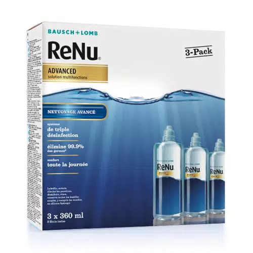 ReNu Advance Solution Multifonction pour Lentilles de Contact - Triple Désinfection