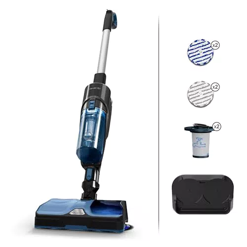 Rowenta Aspirateur Balai Laveur Sans Fil X-Combo 2-en-1, Puissant et Léger
