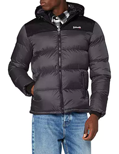 Schott NYC Mixte Utah2 Doudoune, Noir, S EU