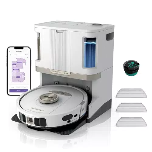 Shark Robot Aspirateur Lavage 2-en-1 avec Navigation LiDAR et Autovideur