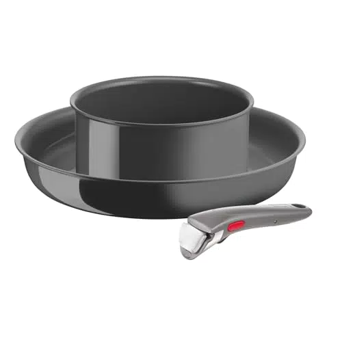 Tefal Ingenio Renew Poêle et Casserole avec Poignée Amovible, Induction, Antiadhésif