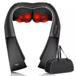 ALLJOY Masseur Cervical Shiatsu Électrique avec Chauffage et Vitesse Réglable