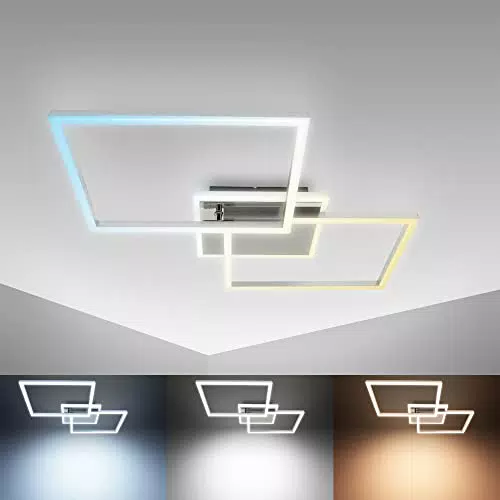 B.K.Licht Plafonnier LED 40W avec contrôle CCT et télécommande