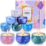 Bougie Parfumée - Ensemble Cadeau pour Femme, Idéal pour Noël et Fête des Mères