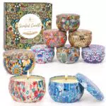 Bougie Parfumée - Coffret Cadeau de Bougies à la Cire de Soja pour la Maison
