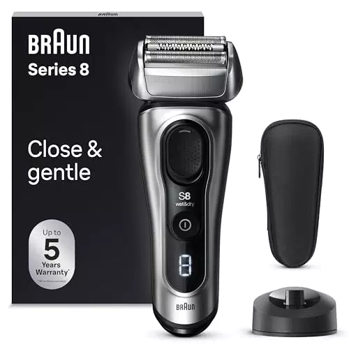 Braun Series 8 8517s Rasoir Électrique Homme, Tondeuse Précision, Étanche, Autonomie 60 min