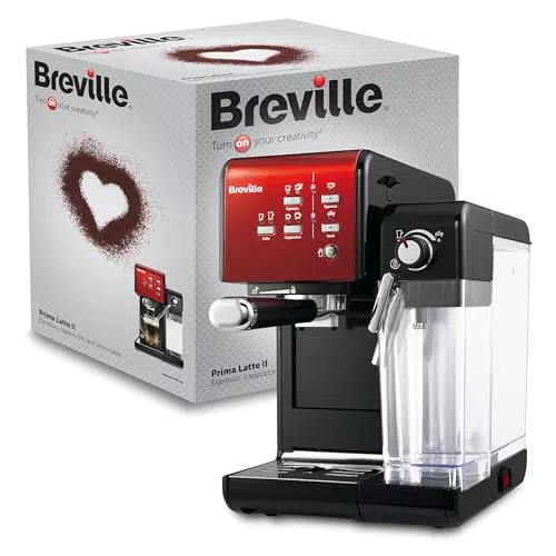 Breville PrimaLatte II - Machine à café et expresso avec mousseur à lait intégré