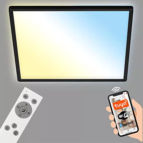 BRILONER Plafonnier LED Smart Home compatible avec Alexa et télécommande