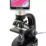 Celestron Microscope numérique TetraView à écran tactile LCD, grossissement 40x-400x
