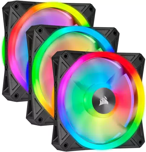 Corsair iCUE QL120 RGB - Ventilateur PWM 120 mm avec 102 LED RGB Individuels