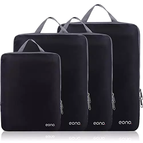 Eono Organiseurs de Bagage Sac de Compression pour Voyage et Rangement