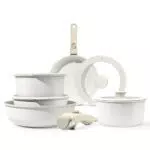 GiPP Batterie de casseroles anti-adhésives, compatibles avec plaques à induction