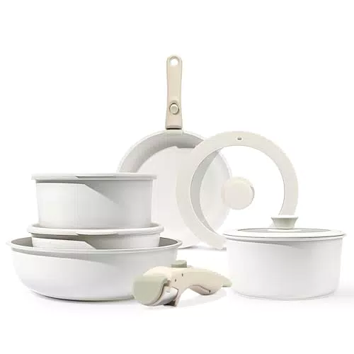 GiPP Batterie de casseroles anti-adhésives, compatibles avec plaques à induction