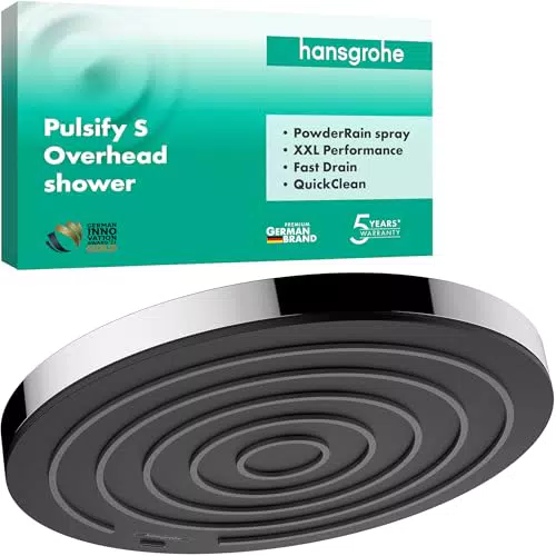Hansgrohe Pulsify S - Douche de tête ronde 260 mm avec jet PowderRain