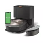 Robot Aspirateur Laveur iRobot Roomba Combo j5+ - 2en1 Connecté Autovidage Brosses Caoutchouc Lavage Cartographie Adaptation Détection Objets