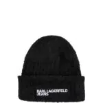 Karl Lagerfeld Bonnet à Logo en Fourrure pour Femme