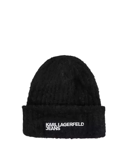 Karl Lagerfeld Bonnet à Logo en Fourrure pour Femme