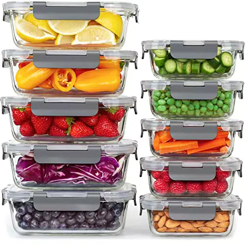 Boîtes en Verre Hermétiques BPA - Conservation Alimentaire pour Repas Sains