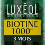 Luxéol Biotine 1000 μg - Complément Alimentaire pour la Pousse des Cheveux