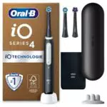 Oral-B iO 4 Brosse à Dents Électrique, Idée Cadeau pour Noël, Brossage Doux