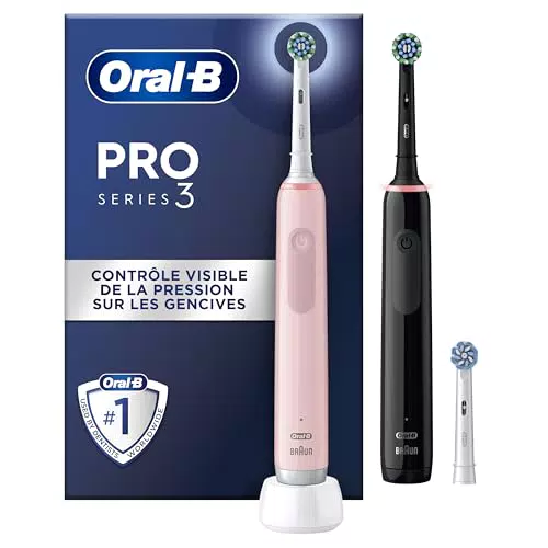 Oral-B Pro 3 3900N - Brosses à dents électriques avec contrôle de pression