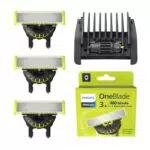 OneBlade 360 - Lames de Rechange Philips pour Rasoir Électrique, Modèle QP430/60