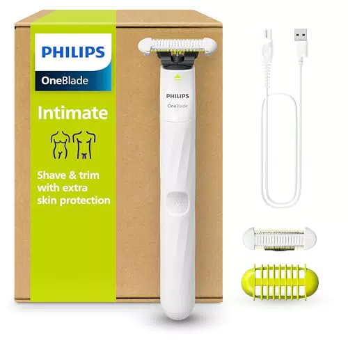 PHILIPS OneBlade Intimate - Rasage et entretien des poils pubiens, QP1924/30