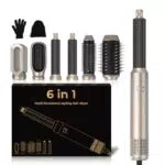 Brosse Chauffante Multifonction Air Styler - Sèche Cheveux 6 en 1, Température Réglable