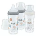 NUK First Choice+ Starter Set Biberons Anti-Coliques et Tétine Silicone
