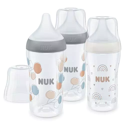 NUK First Choice+ Starter Set Biberons Anti-Coliques et Tétine Silicone