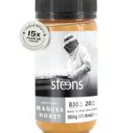 Steens Miel de Manuka MGO 830+ UMF 20% - Miel cru pur certifié de Nouvelle-Zélande