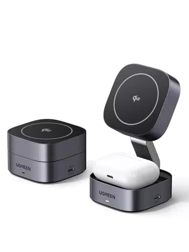 UGREEN Chargeur Induction MagFlow Qi2 15W Compatible avec MagSafe pour iPhone