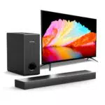 ULTIMEA Barre de Son 2.1 avec Subwoofer, Bluetooth, HDMI et Optique