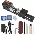 VEVOR Mini Tour à Bois Électrique 24V 96W - Outil Rotatif 7 Vitesses pour Bricolage