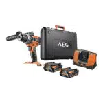 AEG Perceuse à percussion sans balais BSB18C2BLLI avec batteries Lithium et chargeur