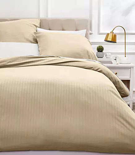 Amazon Basics Parure de lit haut de gamme avec housse de couette et taies d'oreiller