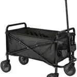 Amazon Basics Chariot de jardin pliable avec housse protectrice