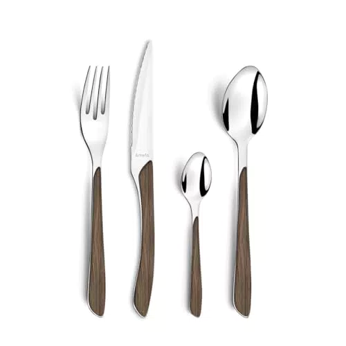 Amefa - Couverts de table Eclat Nature pour 6 personnes, modèle 2274PWAF02C40