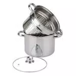 Baumalu Cuiseur à Pâtes en Acier Inoxydable - 29,5 x 21,5 x 24,5 cm