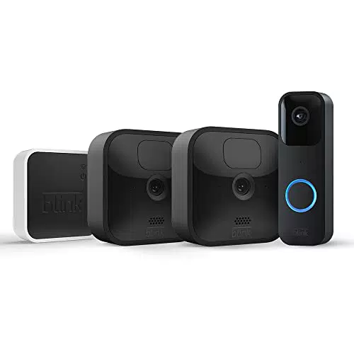 Blink Outdoor Caméra de surveillance HD sans fil avec sonnette vidéo intégrée